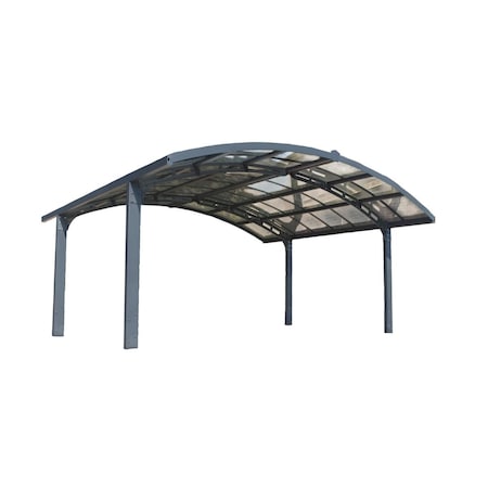 Palram - Canopia  Arizona Double Breeze Arch Carport - Gray - 19 x 16 x 9 in. HG9104